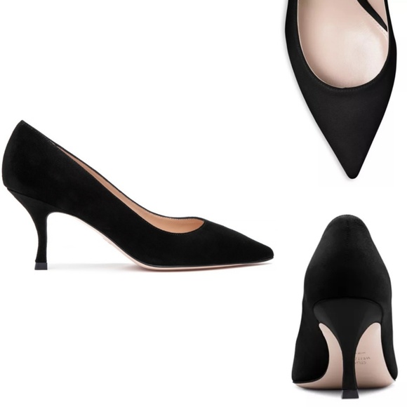 NEW SIZES! Stuart Weitsman Kitten Heels NEW - Picture 2 of 4